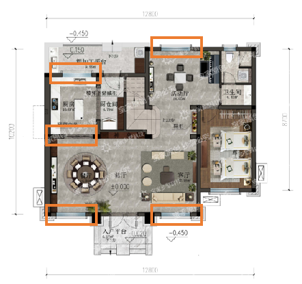 宝家乡墅科技A1-2021一楼平面图